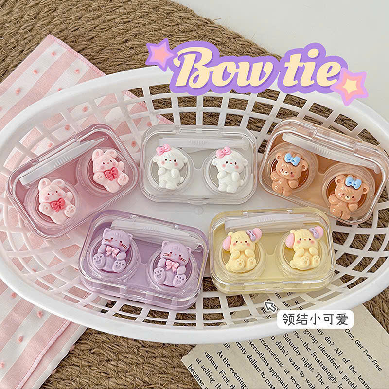 Khay Đựng Kính Áp Tròng Nắp Gioăng Bow Tie
