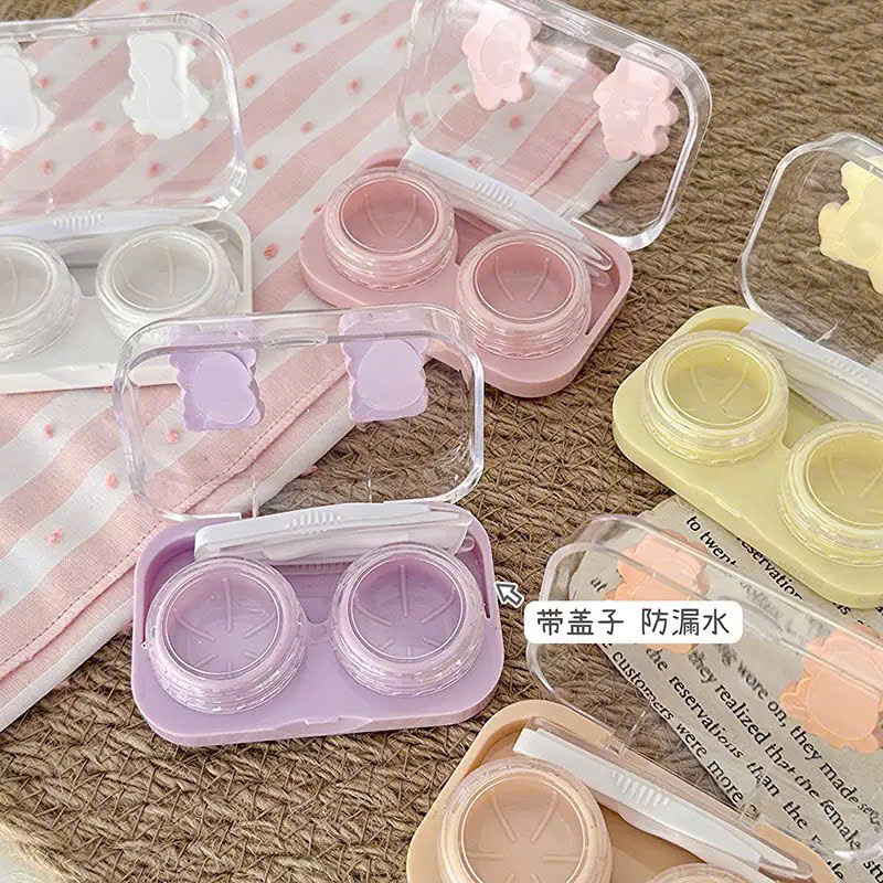 Khay Đựng Kính Áp Tròng Nắp Gioăng Bow Tie