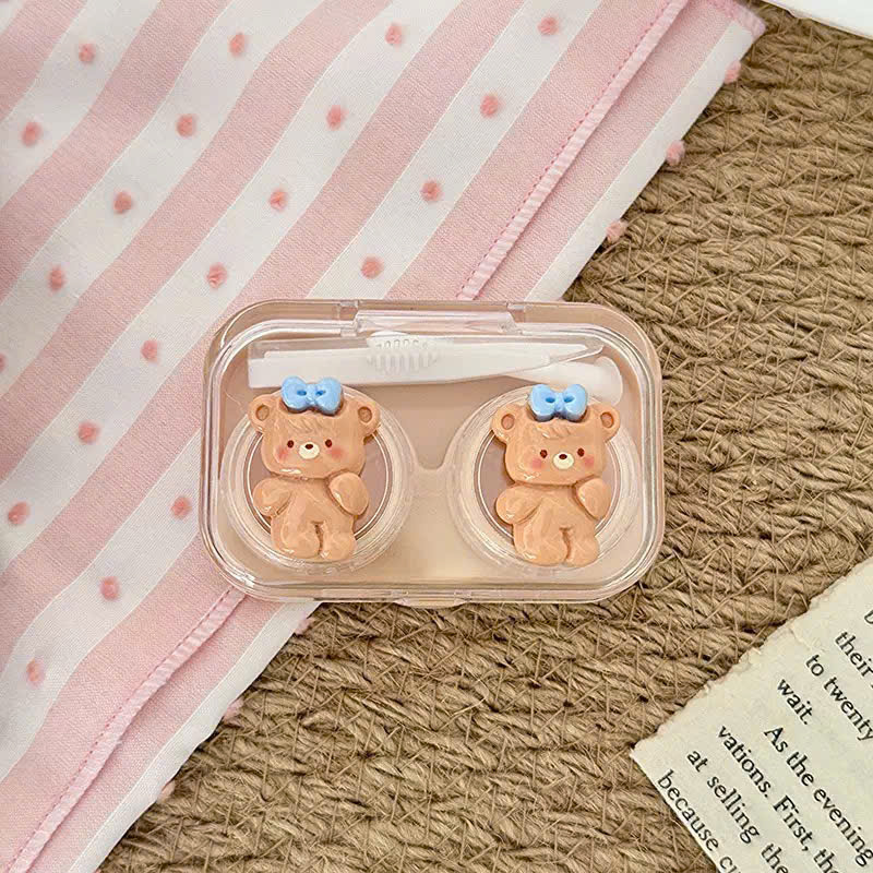 Khay Đựng Kính Áp Tròng Nắp Gioăng Bow Tie