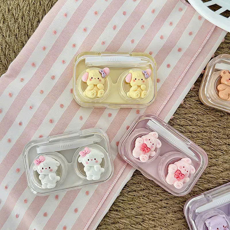 Khay Đựng Kính Áp Tròng Nắp Gioăng Bow Tie