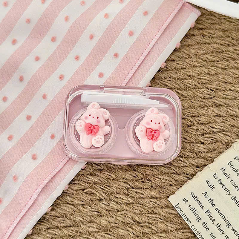 Khay Đựng Kính Áp Tròng Nắp Gioăng Bow Tie