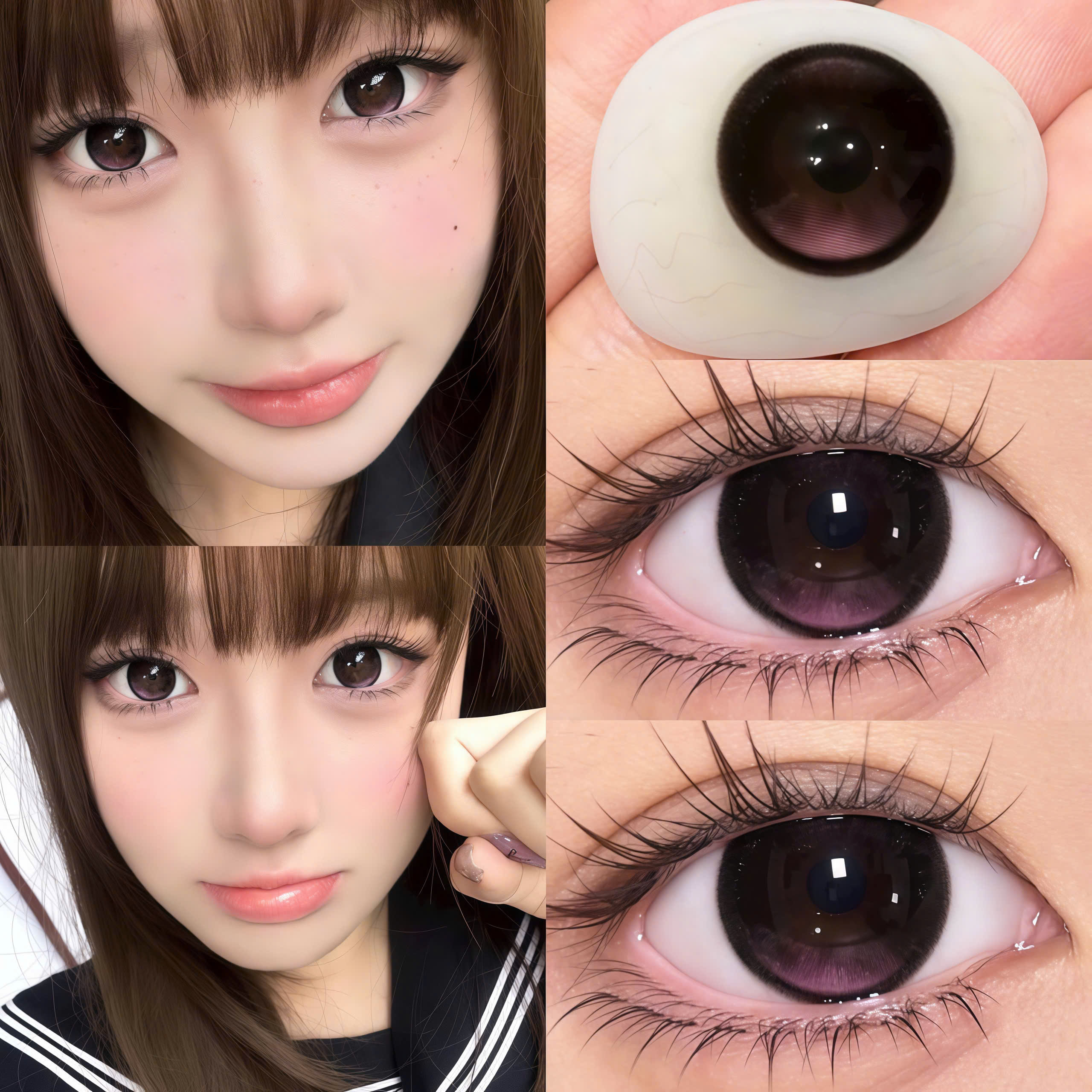 Kính Áp Tròng Màu Hồng Sweet Pink 14.5mm