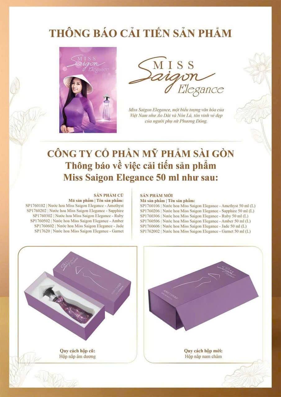Thay Đổi Bao Bì Miss Saigon Elegance