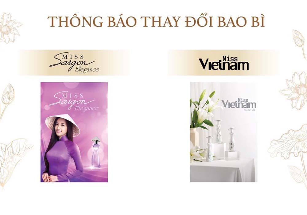 Thay Đổi Bao Bì Miss Saigon Elegance Và Miss Vietnam