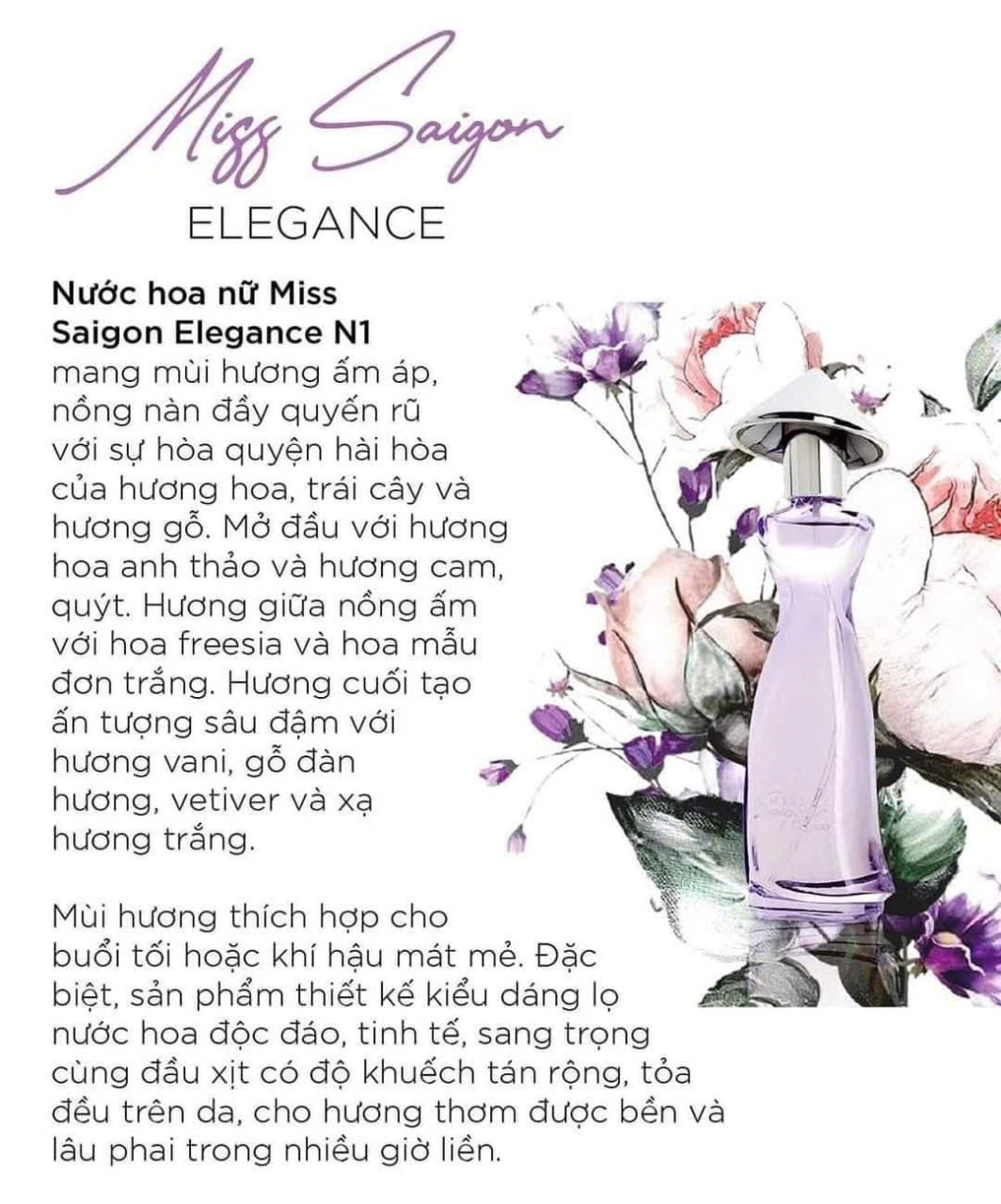 Miss Saigon Elegance Amethyst N1 50ml