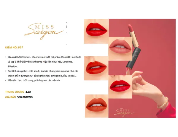 Miss Saigon Lipstick Lady In Red