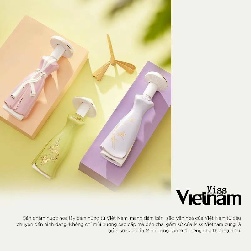 Bộ Sưu Tập Nước Hoa Miss Vietnam Gốm Sứ Màu
