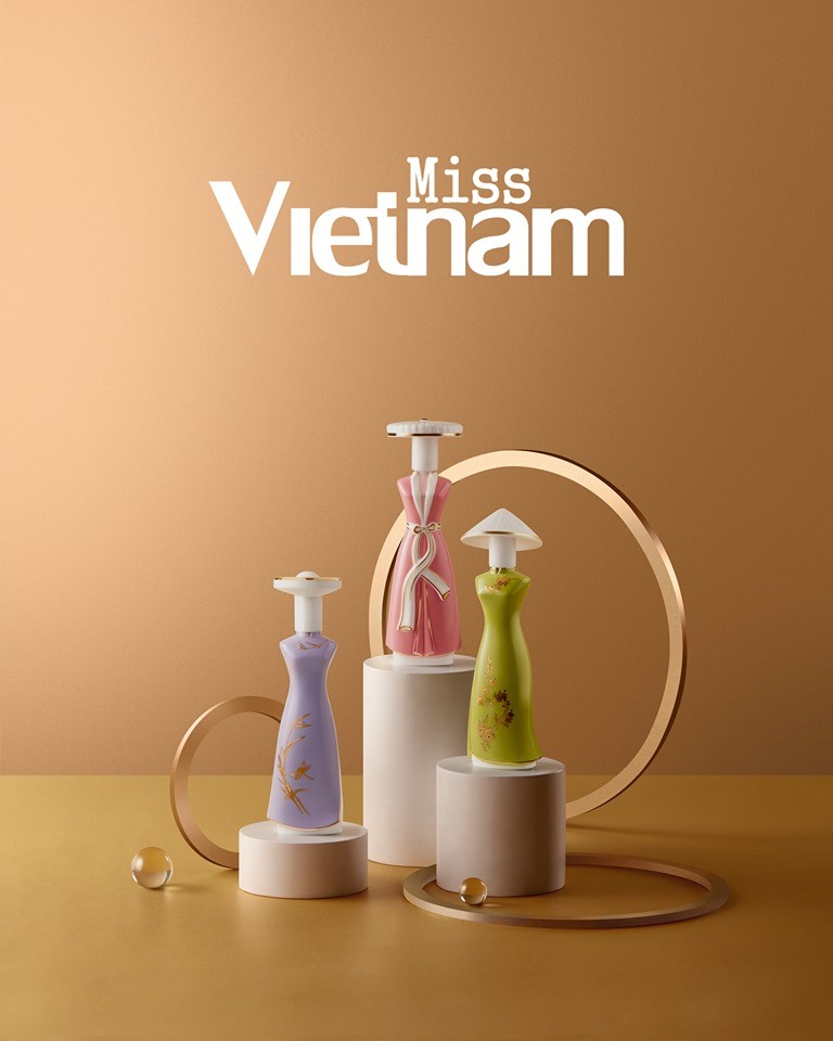 Bộ Sưu Tập Nước Hoa Miss Vietnam Gốm Sứ Màu