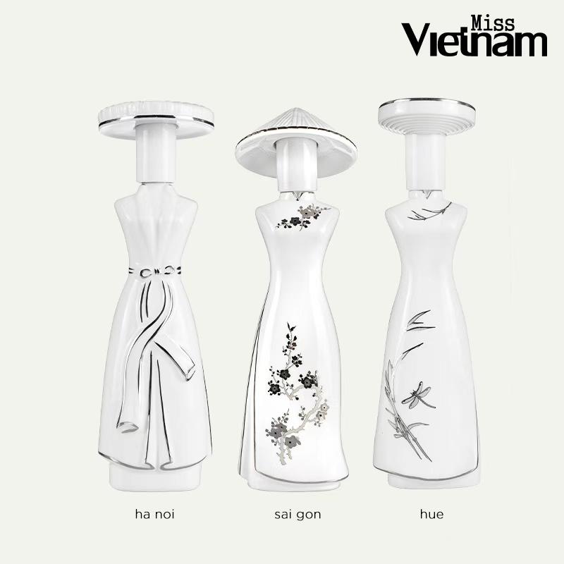 Bộ Sưu Tập Nước Hoa Miss Vietnam Gốm Sứ Trắng