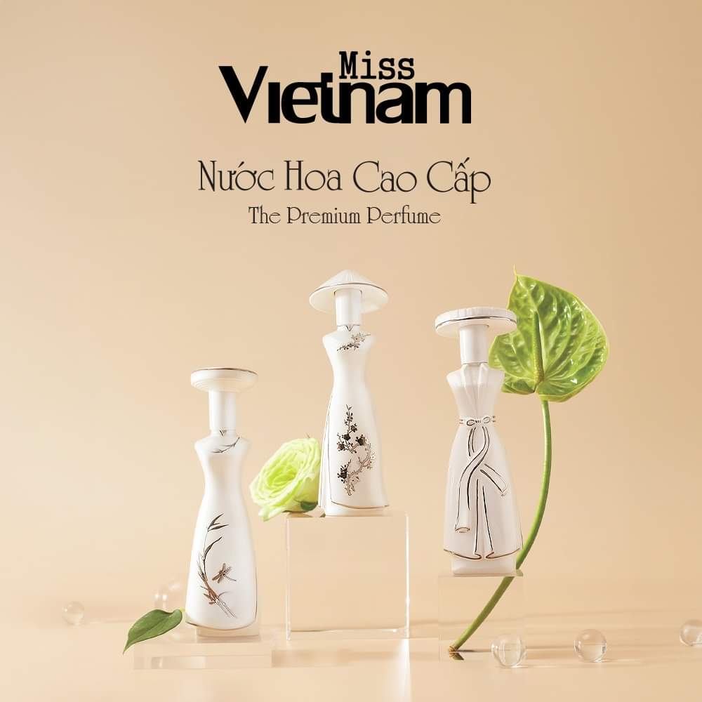 Bộ Sưu Tập Nước Hoa Miss Vietnam Gốm Sứ Trắng