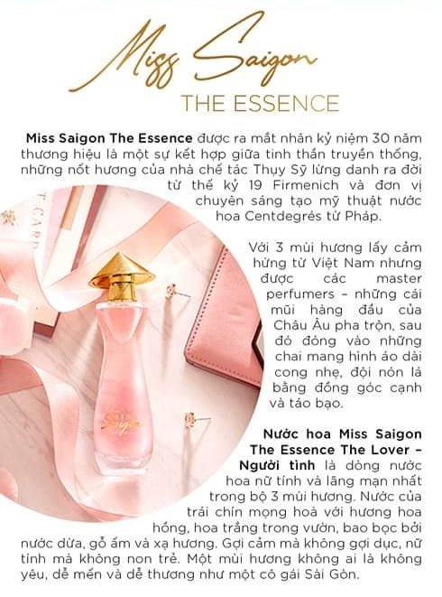 Bộ Sưu Tập Miss Saigon The Essence 15ml x 3