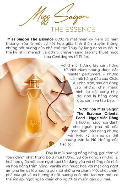 Bộ Sưu Tập Miss Saigon The Essence 15ml x 3