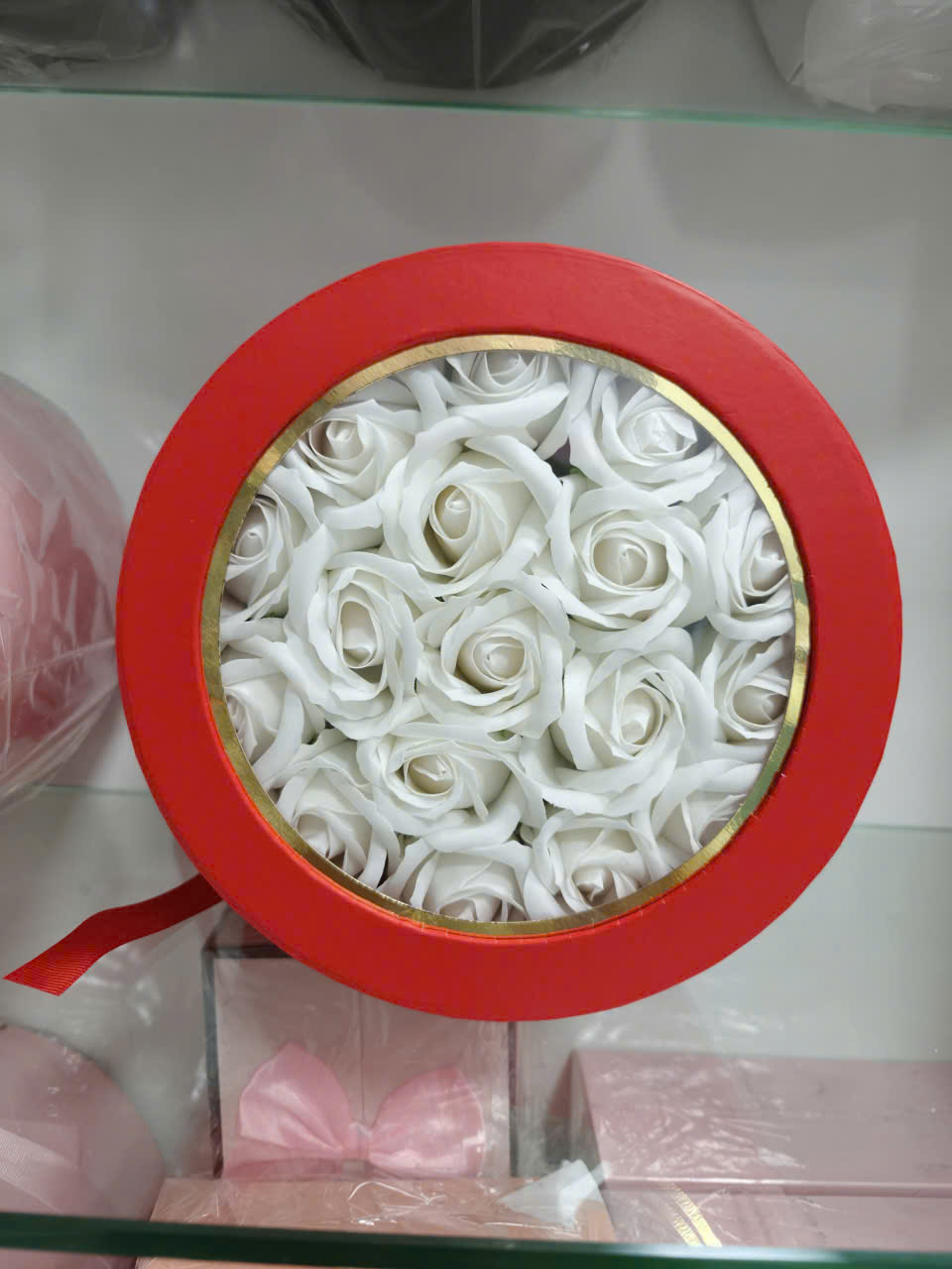 Hộp Quà Hoa Hồng Hình Trụ
