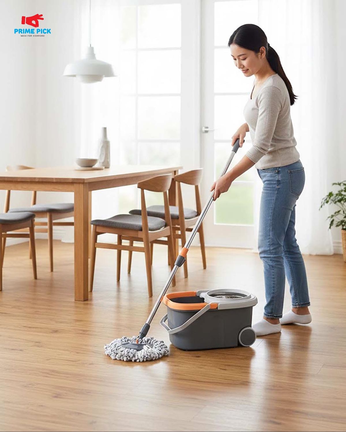 6+ Mẹo lau nhà ngày Tết sạch bóng cực tối giản