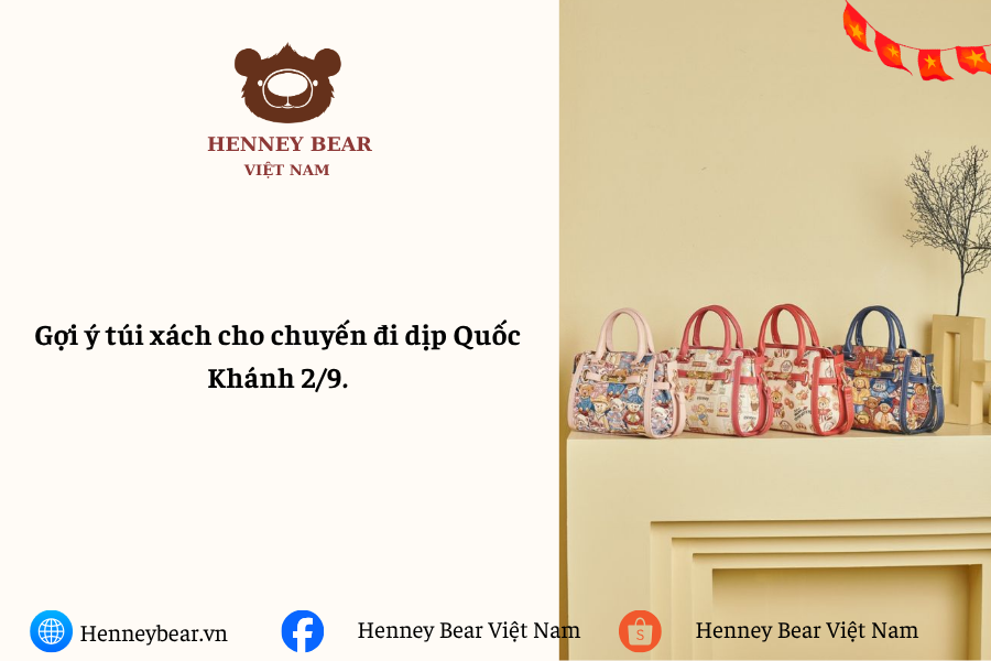 Gợi ý túi xách cho chuyến đi dịp Quốc Khánh 2/9