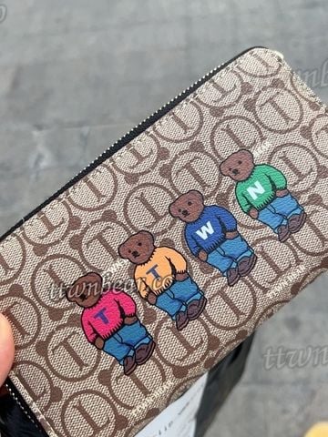 Review Ví Cầm Tay TTWN Bear Hàng Auth Và Hàng Fake Chi Tiết