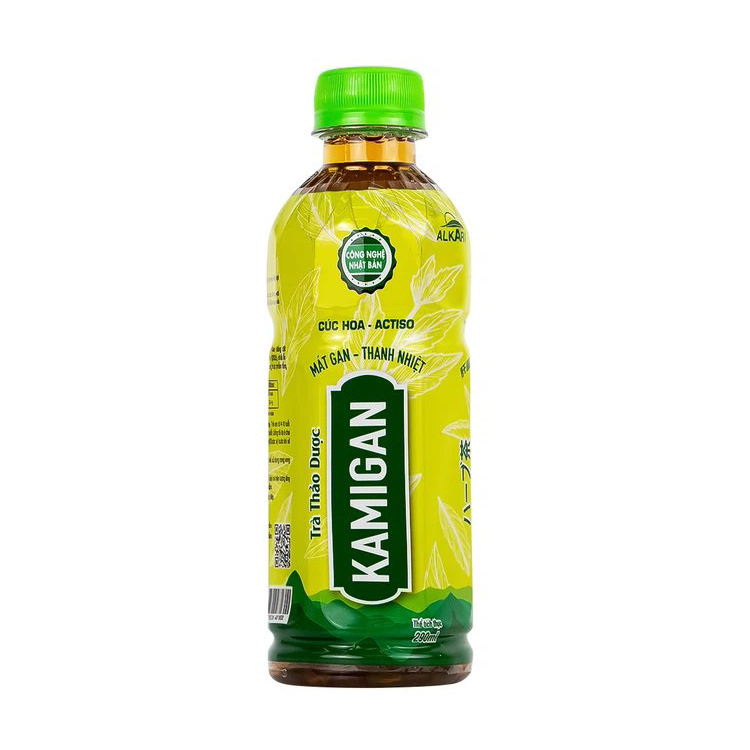 Trà thảo dược Kamigan 290ml thanh nhiệt, lợi tiểu, mát gan