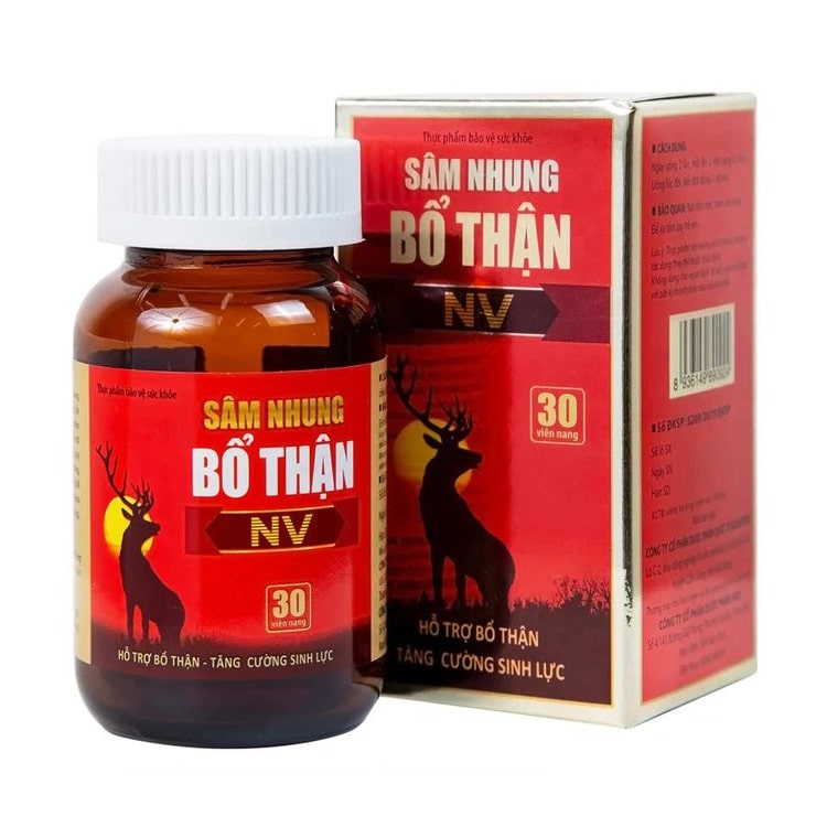 Viên uống Sâm Nhung Bổ Thận NV Dolexpharm hỗ trợ tráng dương, tăng cường sinh lực (30 viên)