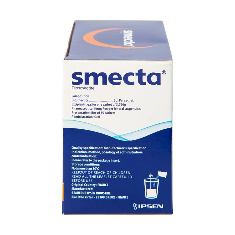 Thuốc bột pha hỗn dịch uống Smecta vị cam điều trị tiêu chảy (30 gói x 3g)