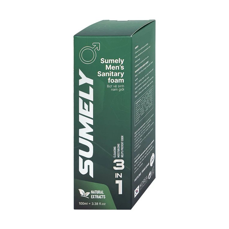 Bọt vệ sinh nam giới Sumely Men's Sanitary Foam giúp làm sạch, khử và ngăn chặn mùi vùng kín (100ml)