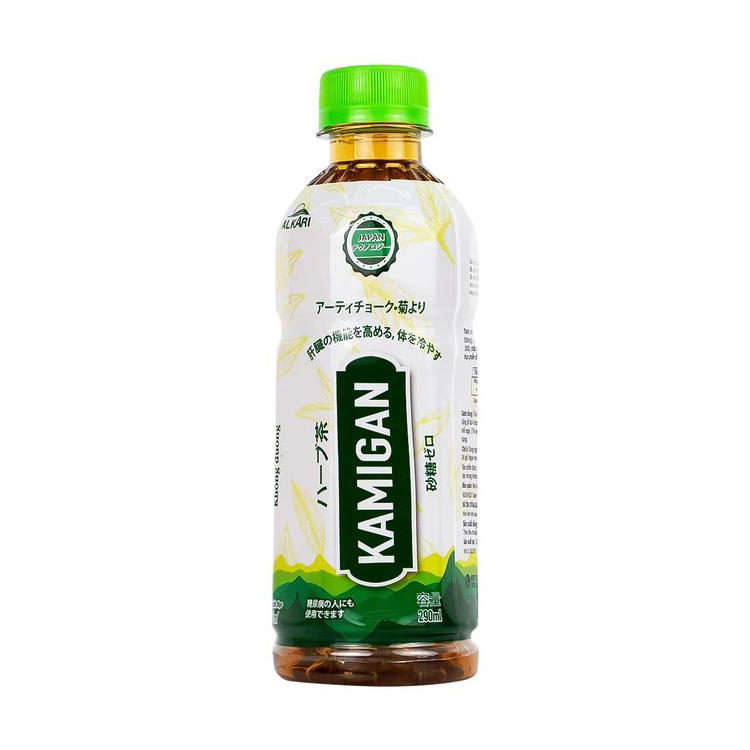Trà thảo dược Kamigan không đường 290ml thanh nhiệt, lợi tiểu, mát gan