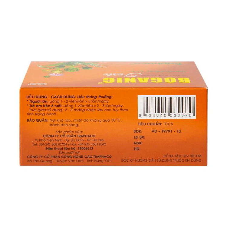 Thuốc Boganic Forte Traphaco bổ gan, hỗ trợ điều trị suy giảm chức năng gan (5 vỉ x 10 viên)