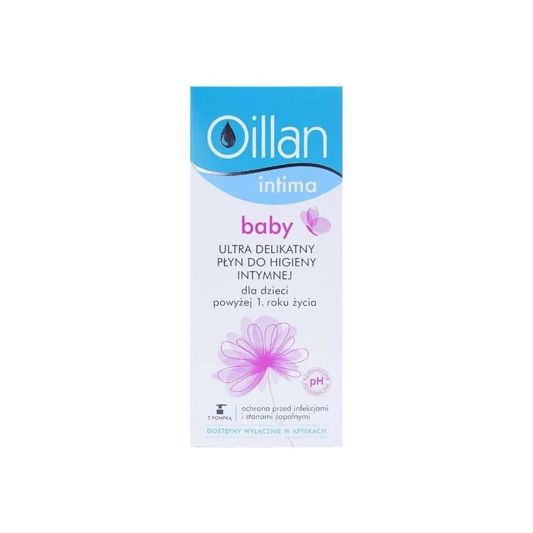 Dung dịch vệ sinh vùng kín Oillan Intima Baby dành cho bé gái từ 1 năm tuổi (200ml)