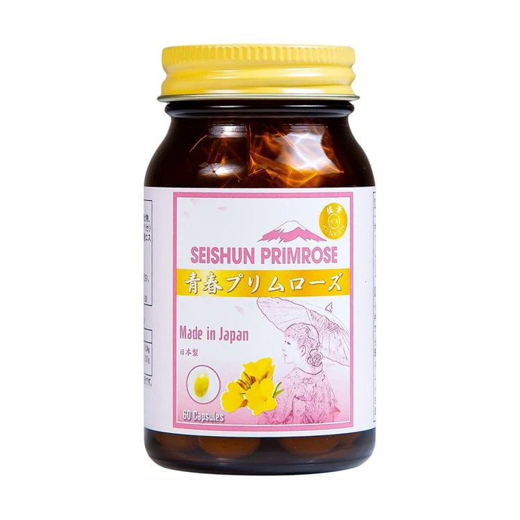 Viên uống Kenkan Seishun Primrose cải thiện các triệu chứng của phụ nữ tiền mãn kinh (60 viên)