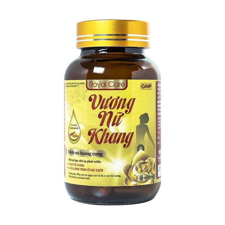 Viên nang cứng Vương Nữ Khang Royal Care hỗ trợ hạn chế sự phát triển u xơ tử cung, u vú lành tính (60 viên)