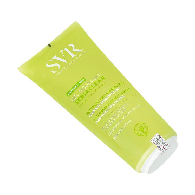 Gel rửa mặt SVR Sebiaclear Gel Moussant 200ml làm sạch không chứa xà phòng và loại bỏ tế bào da chết