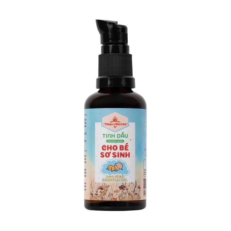 Tinh dầu cho bé sơ sinh Thảo Nguyên giúp phòng ngừa cảm lạnh, phòng gió, làm ấm phổi (50ml)