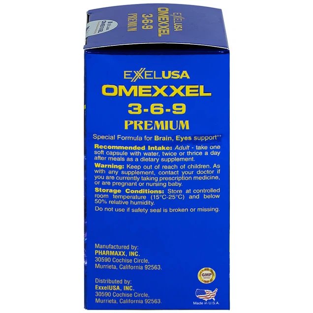 Viên uống Omexxel 3-6-9 Premium hỗ trợ tốt cho não và mắt (100 viên)