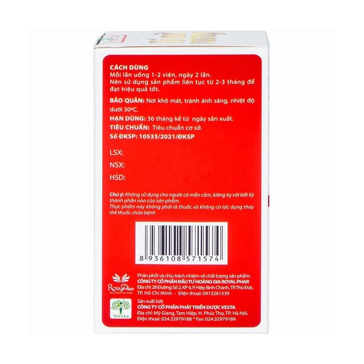 Viên uống Tố Nữ Vương Royal Care hỗ trợ cải thiện nội tiết tố nữ (30 viên)