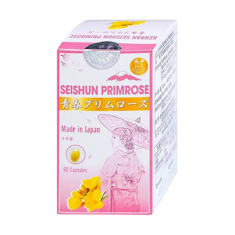 Viên uống Kenkan Seishun Primrose cải thiện các triệu chứng của phụ nữ tiền mãn kinh (60 viên)