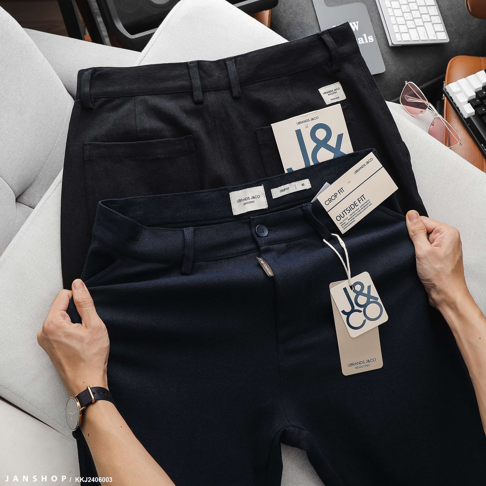 Kaki J&CO Crop Fit Raven