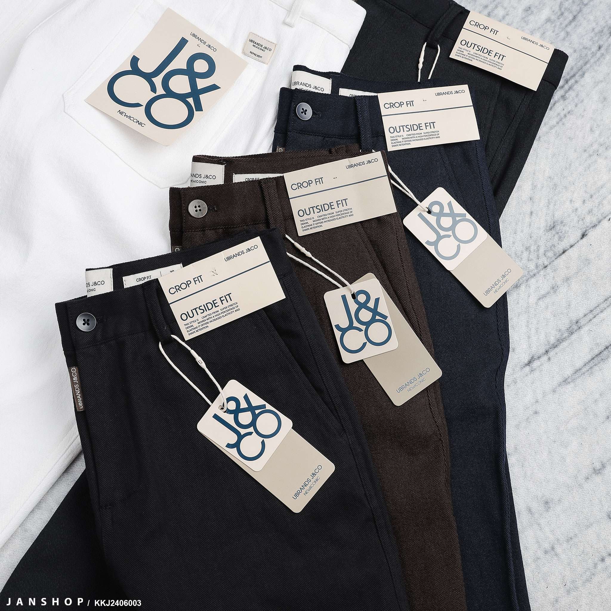 Kaki J&CO Crop Fit Raven