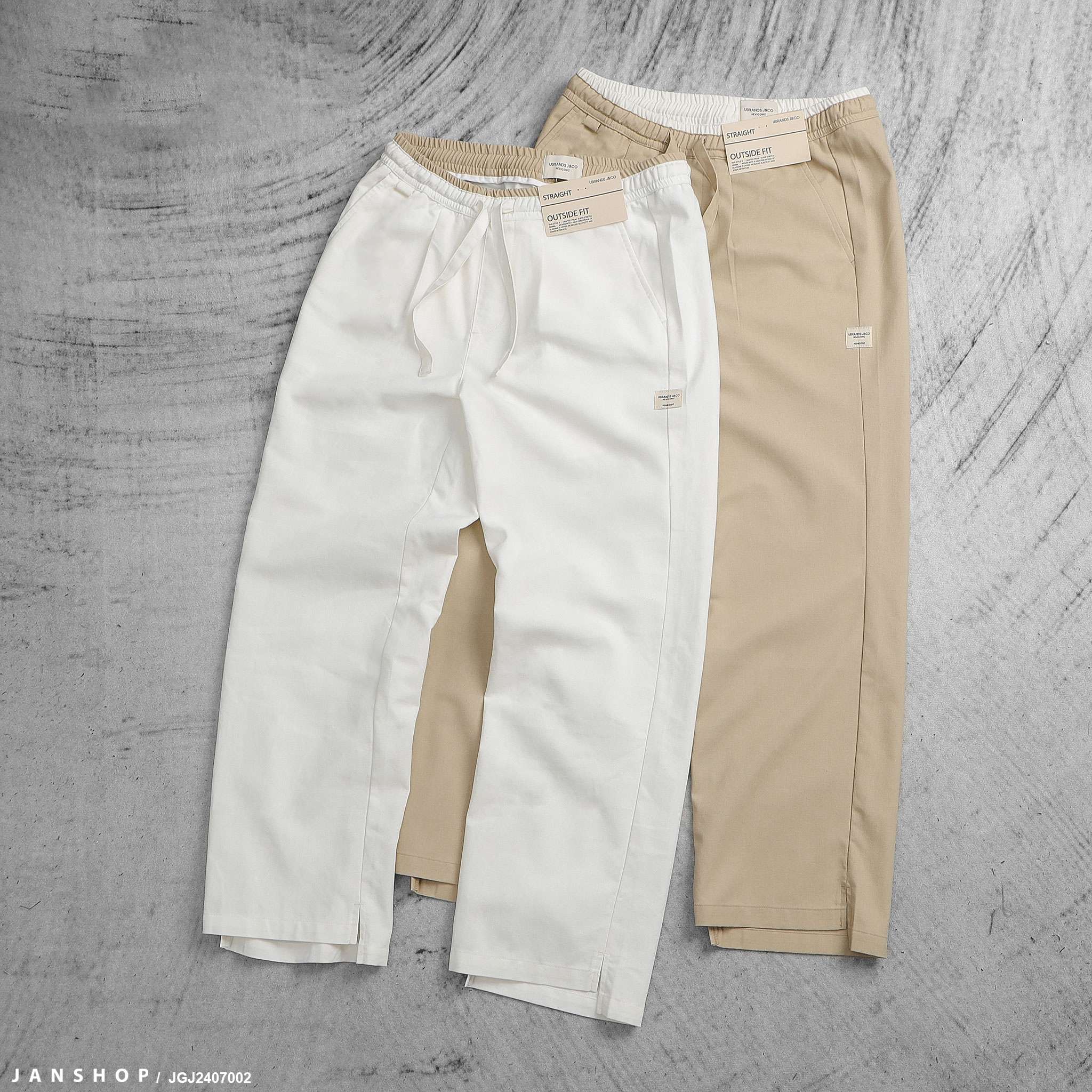 Quần Linen  J&CO Straight Dai