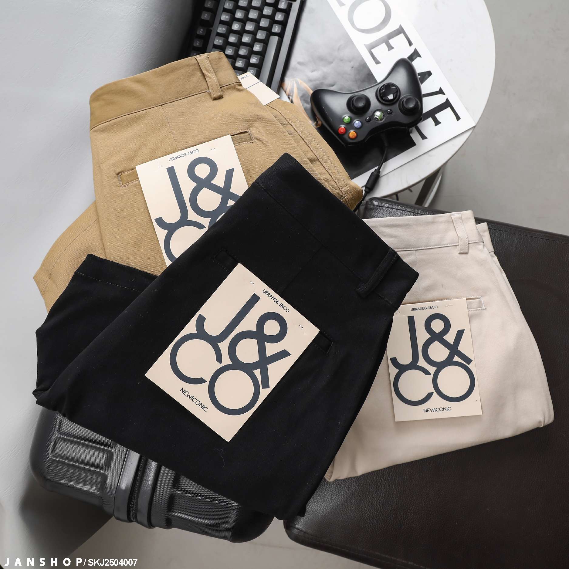 Shorts Kaki J&CO Relaxed Stoni