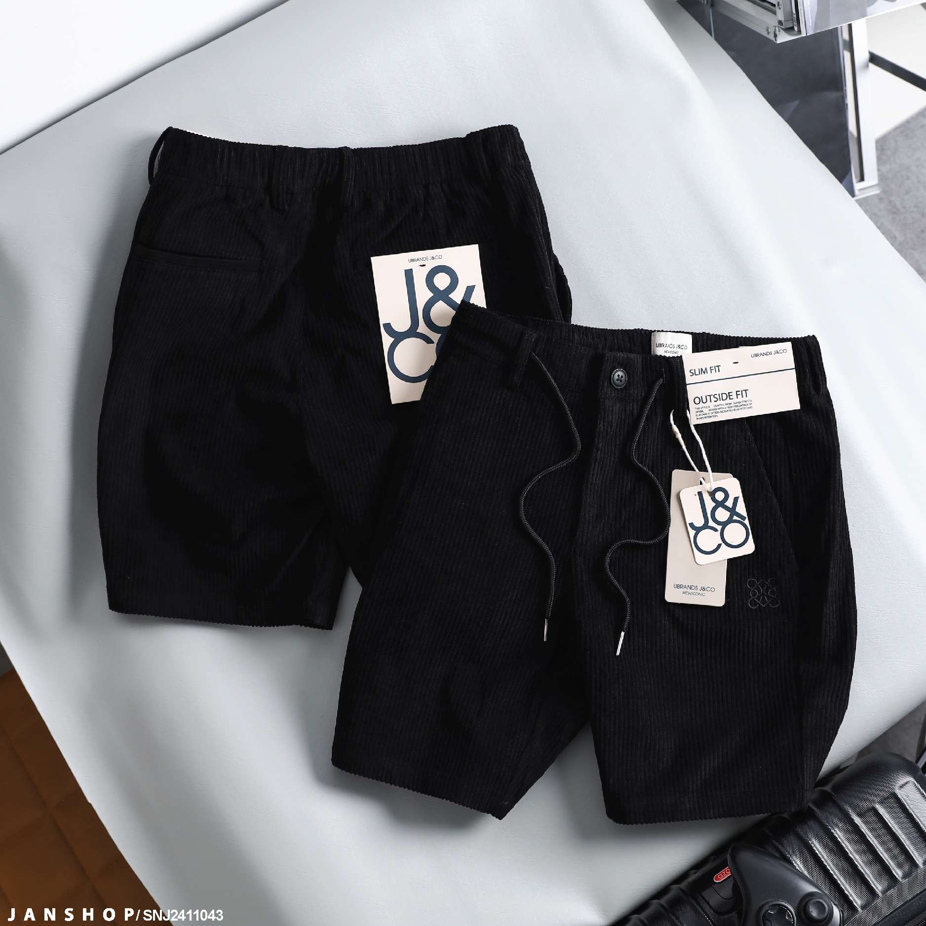Short Nhung J&CO Slimfit Dove