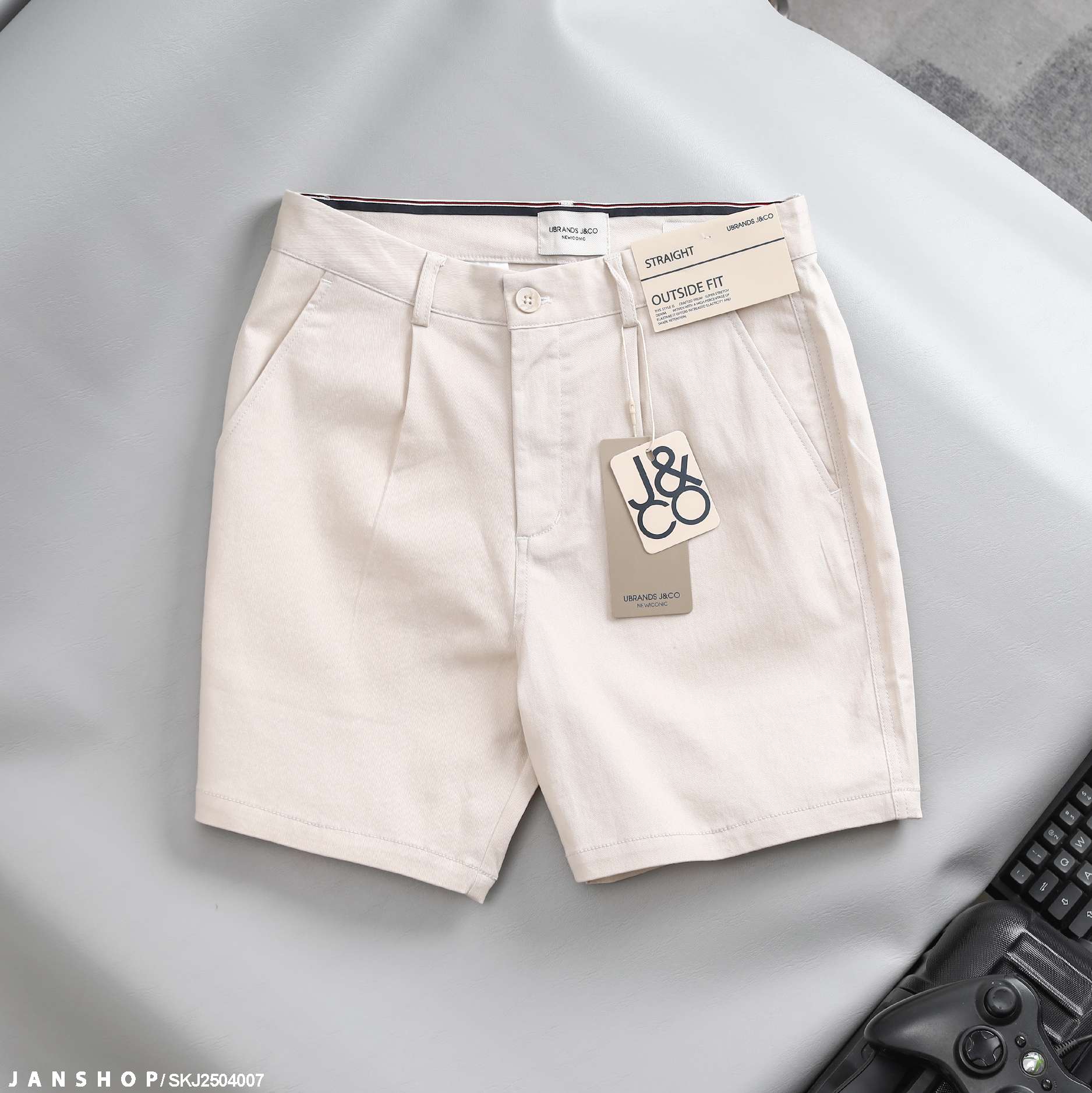 Shorts Kaki J&CO Relaxed Stoni