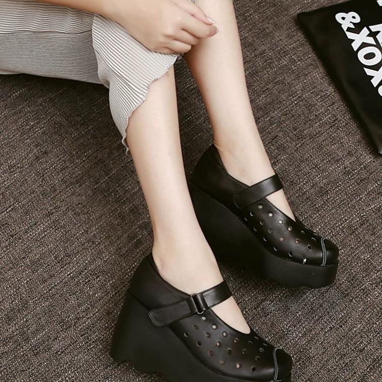 Giày đế bằng da thật phù hợp mọi lứa tuổi Shoes Nữ