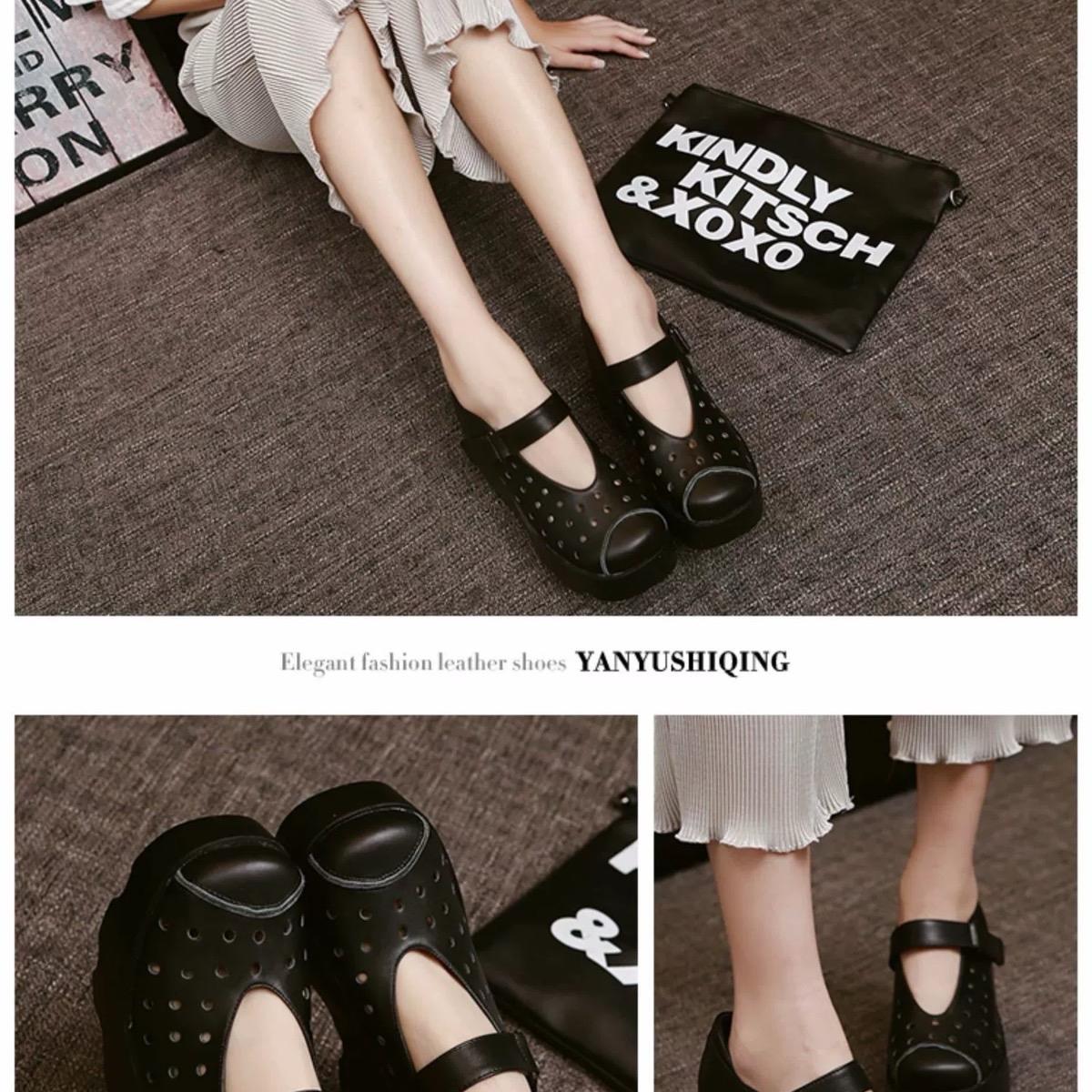 Giày đế bằng da thật phù hợp mọi lứa tuổi Shoes Nữ