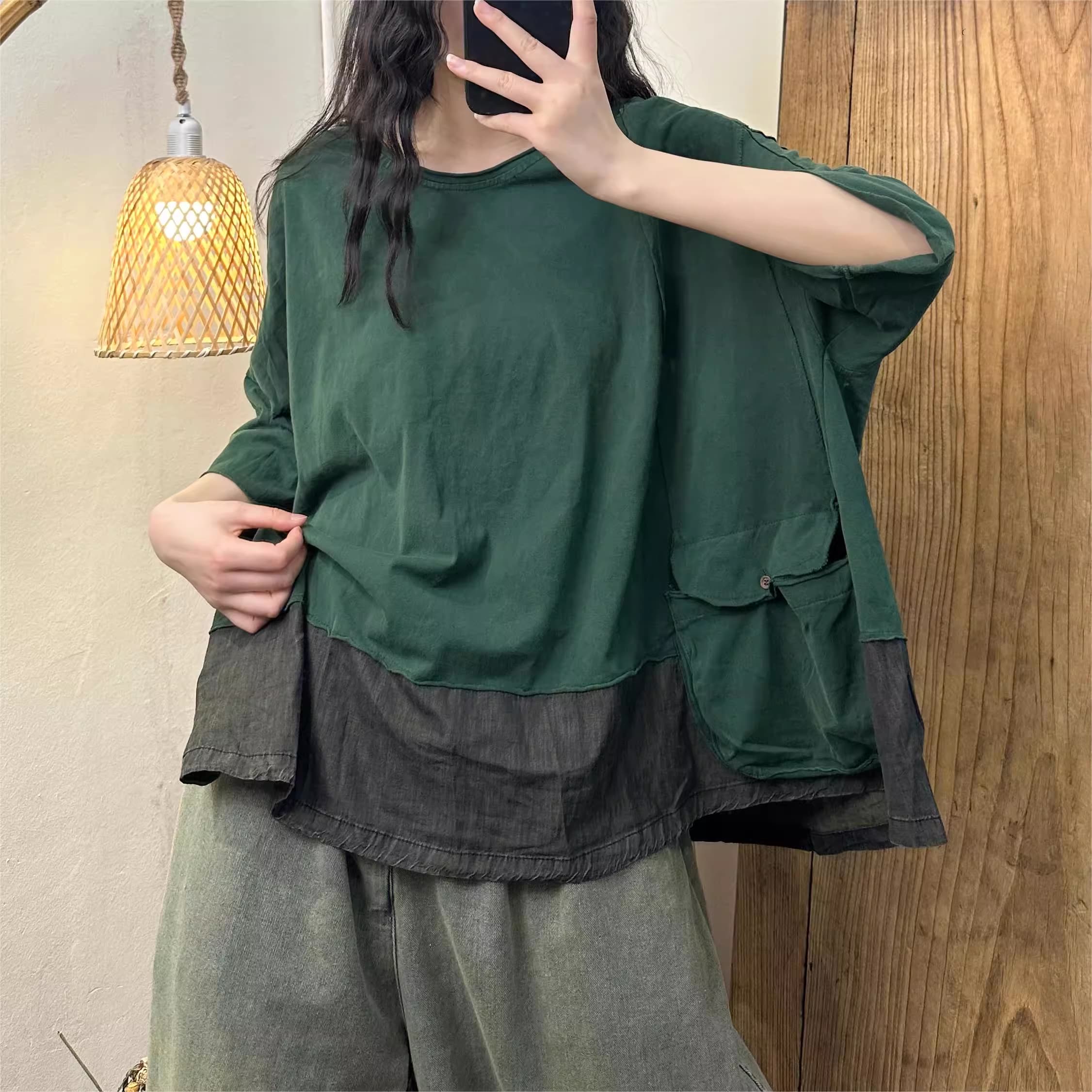 Áo cotton denim đến từ H u a l o u phong cách khỏe khoắn