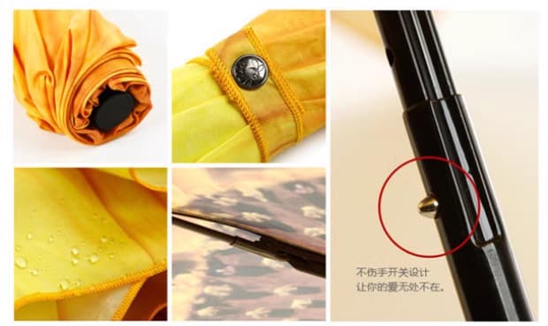 Ô gấp hình các loại hoa. Ô dù che nắng siêu nhẹ, chống tia cực tím, giữ làn da tránh tia sáng gây hại.