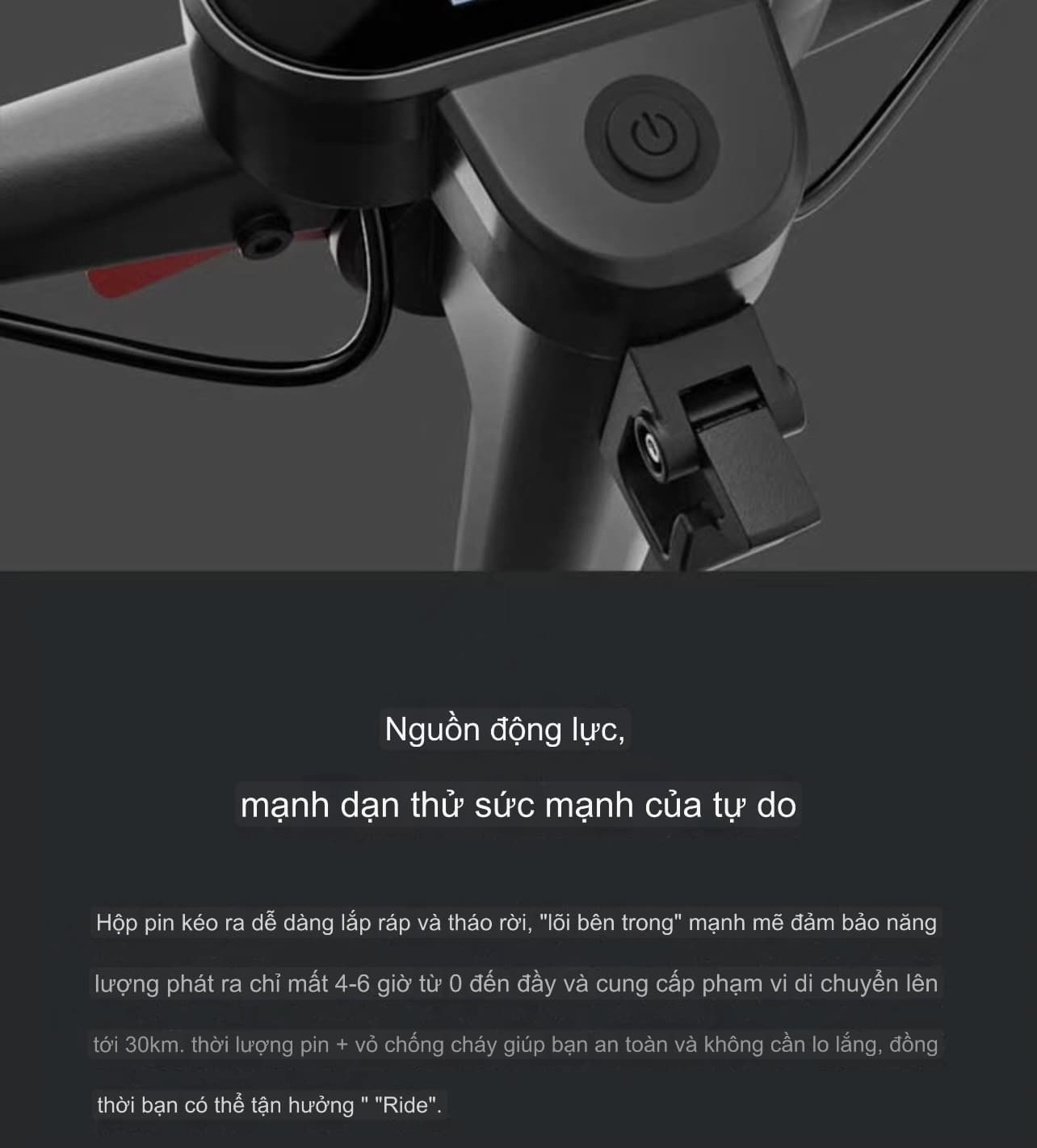 Chiếc xe điện H1 mini gấp siêu nhẹ , pin lithium đến từ nhà H I M O. Dành cho nam nữ tiện để cốp xe oto nhỏ
