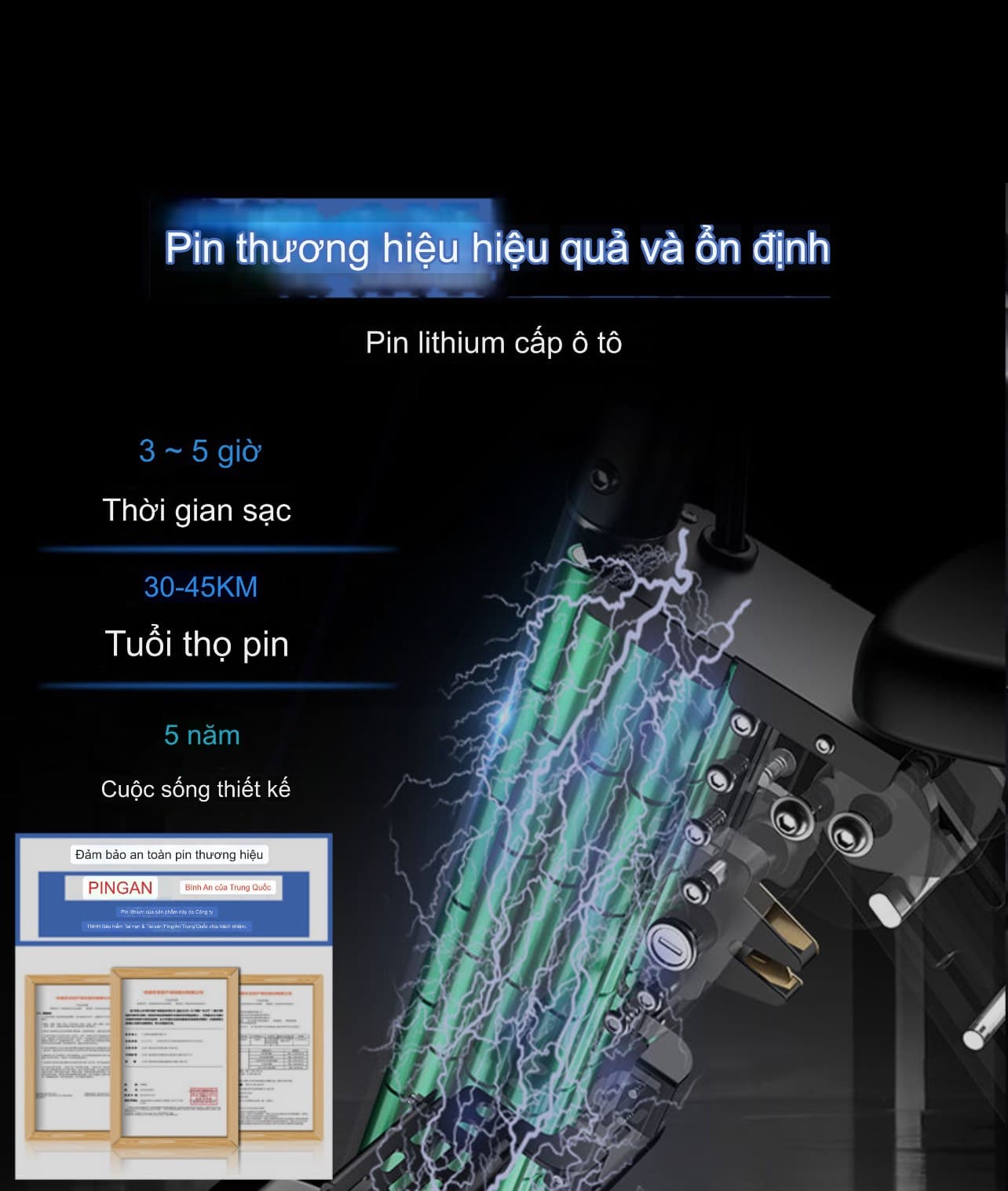 Xe điện bản cao cấp nhất, 3 bánh gấp đôi, có ghế phụ, phù hợp cho sử dụng cha mẹ và con Yiban xe di động đôi nhỏ nhẹ điện mini ba bánh 1