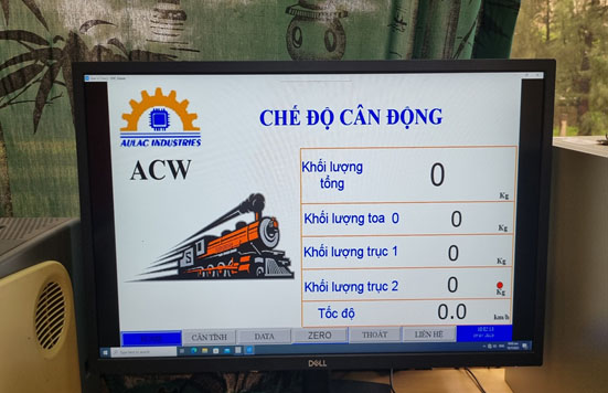 CÂN TÀU HỎA ĐỘNG