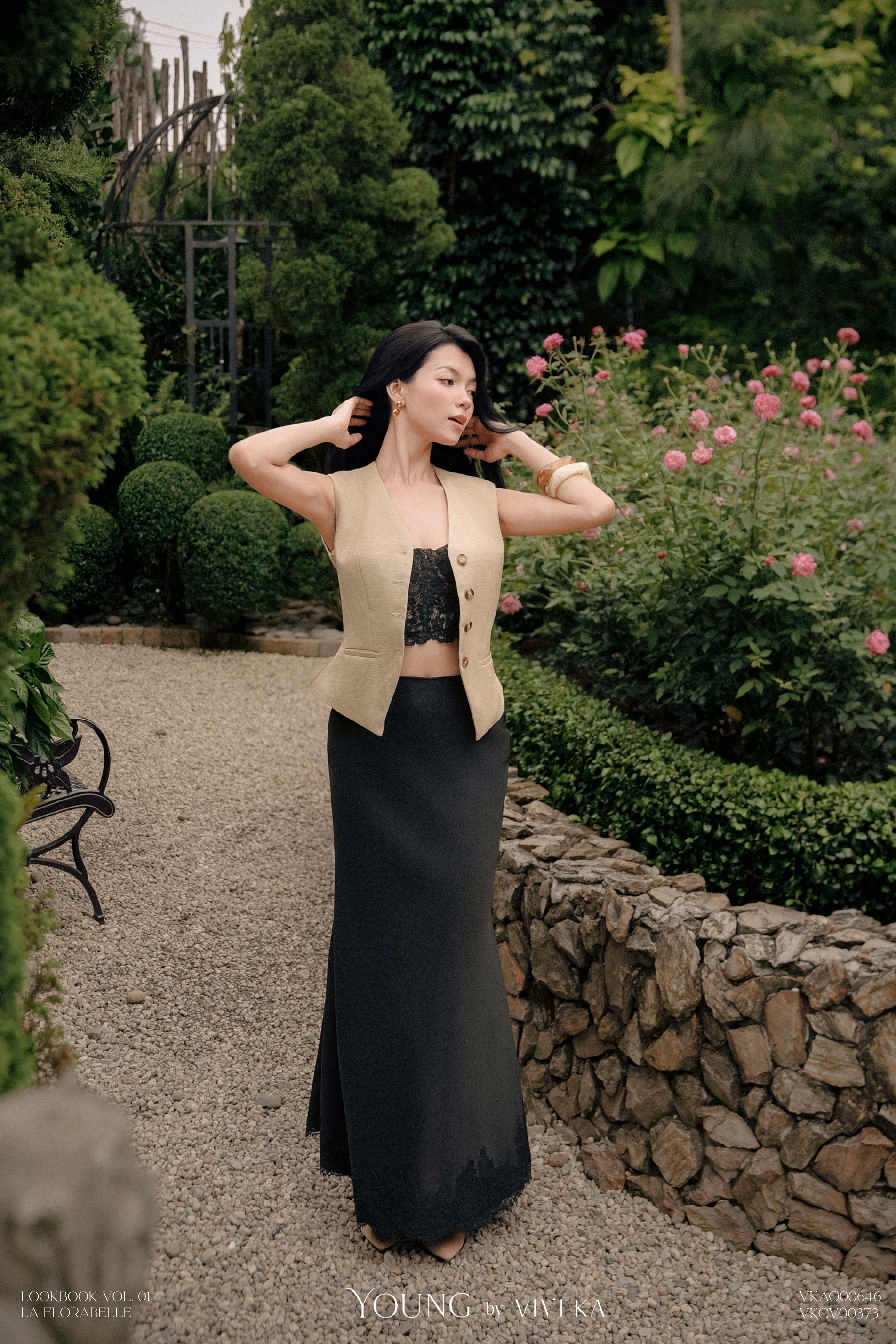 Chân váy Vanessa phối ren