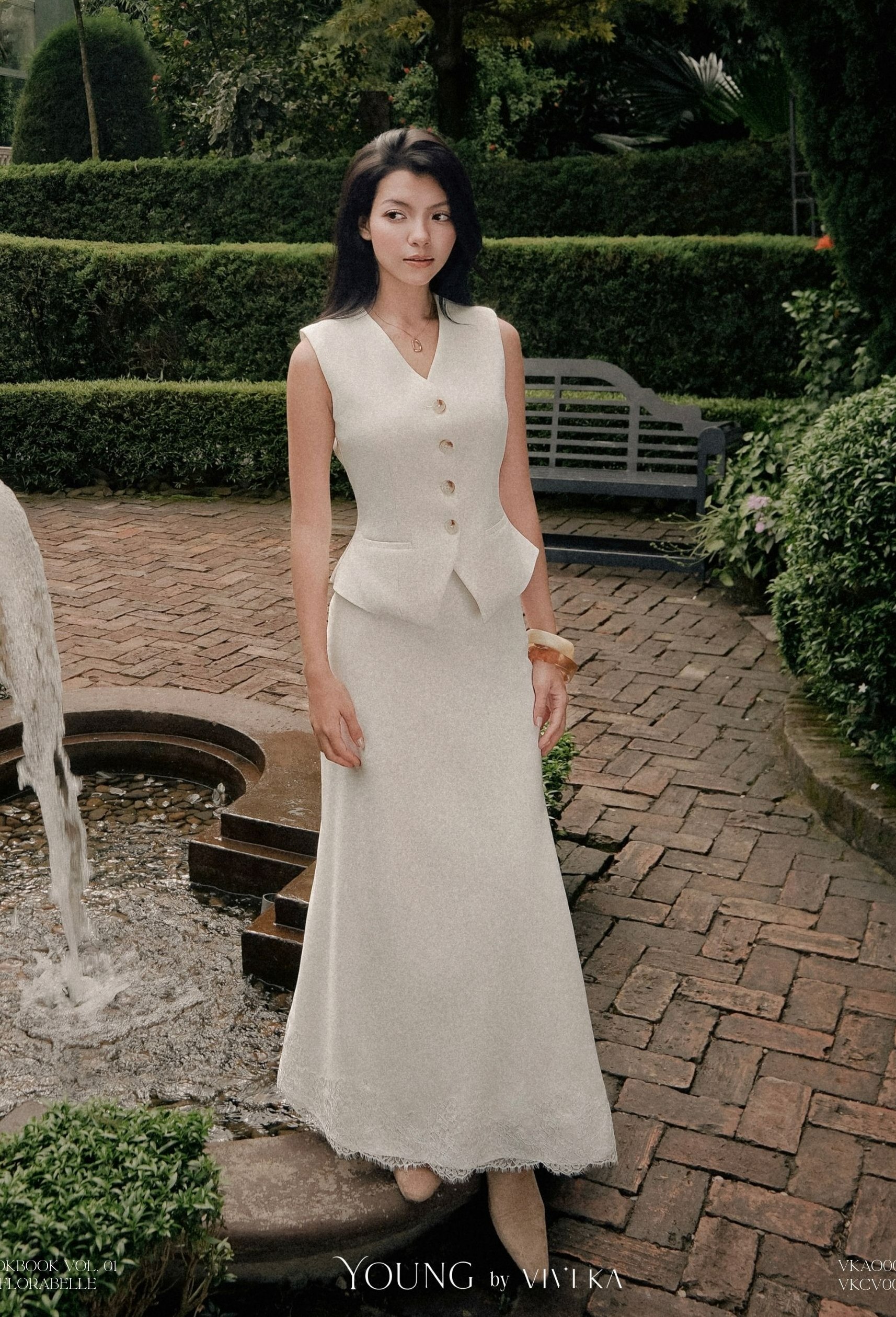 Chân váy Vanessa phối ren