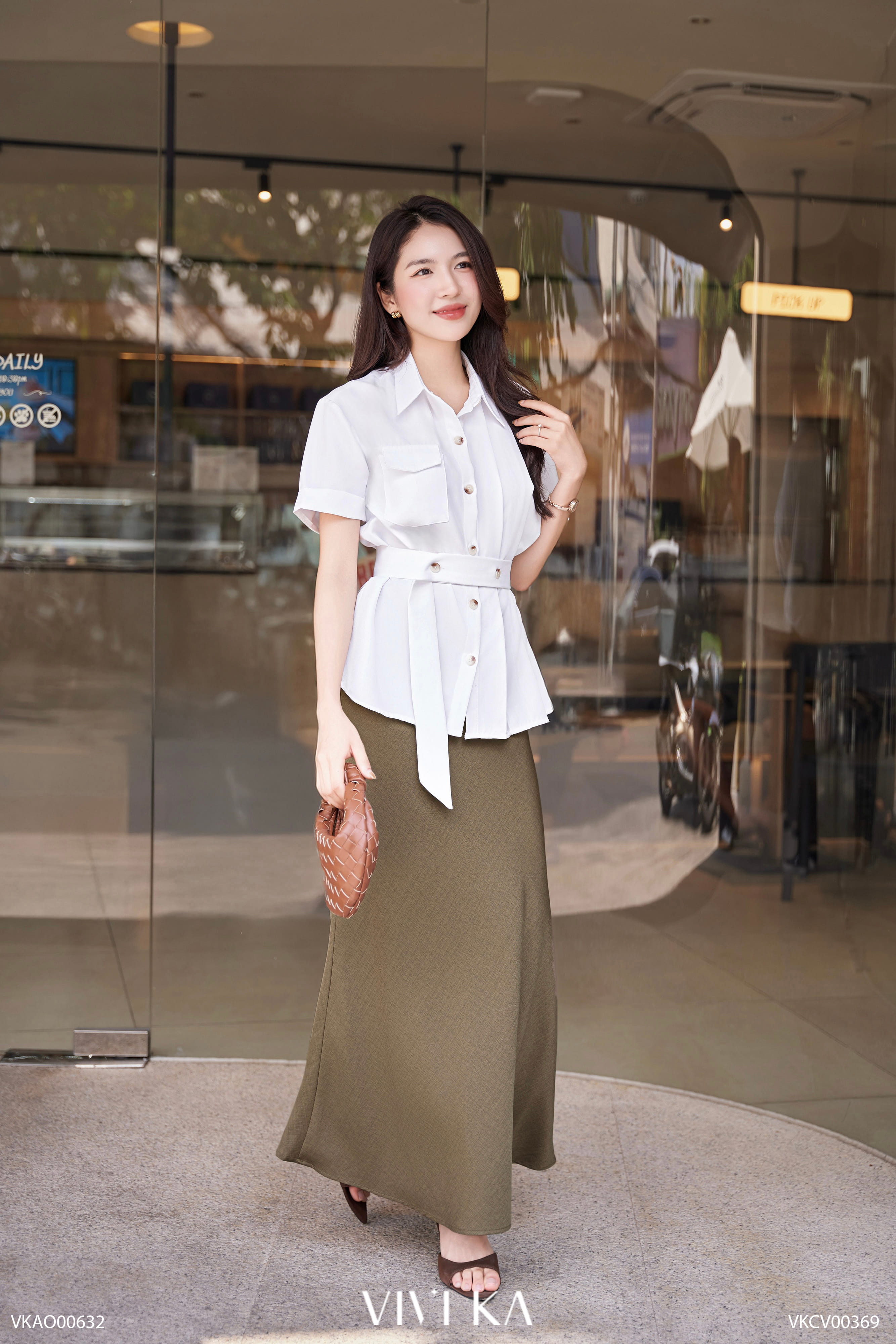 Áo Silas kiểu phối belt